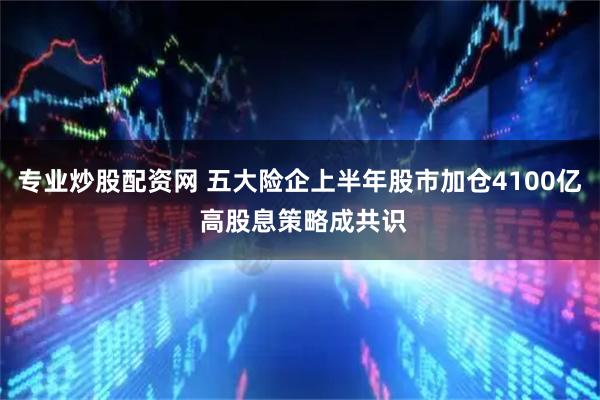 专业炒股配资网 五大险企上半年股市加仓4100亿 高股息策略成共识